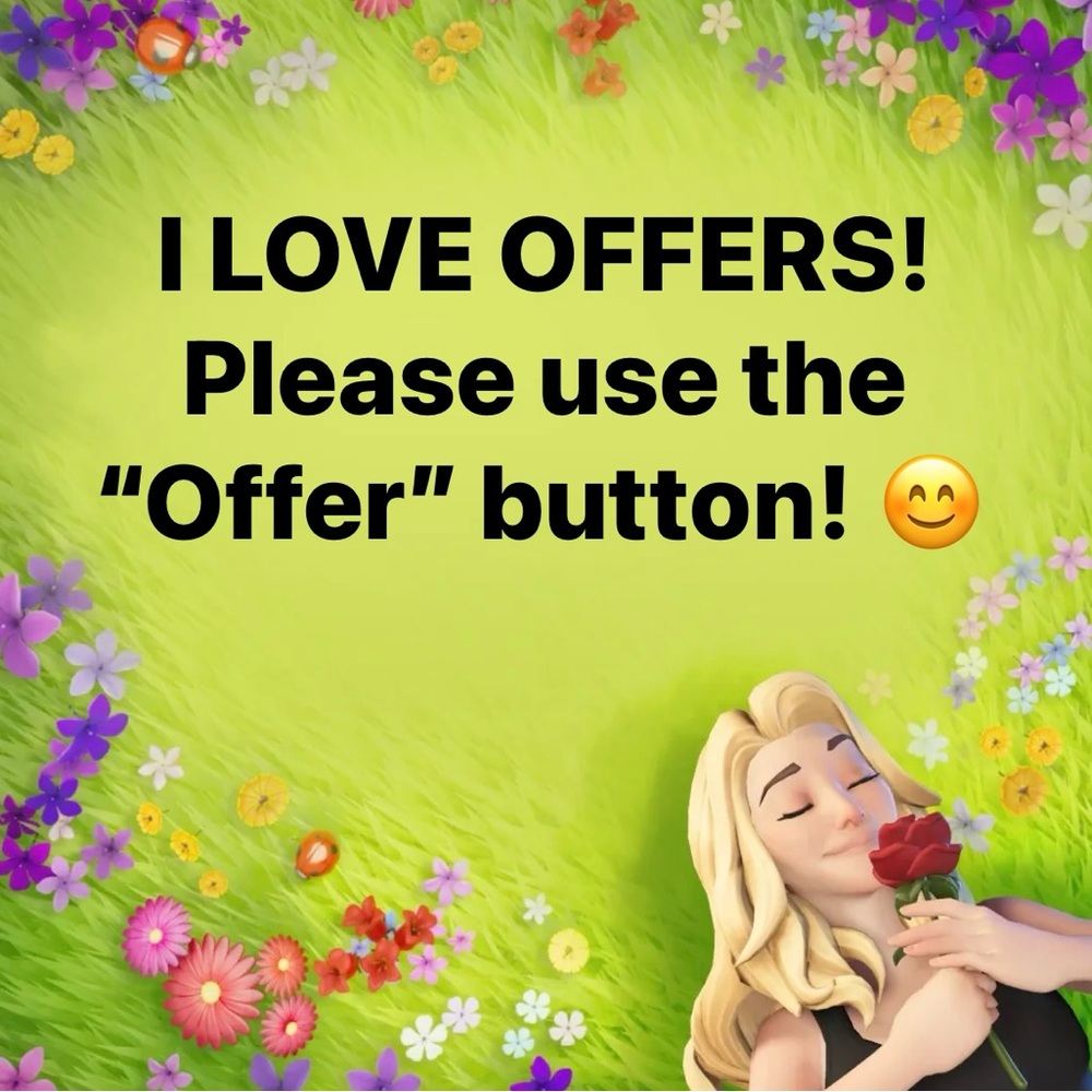 Hi! I accept ALL reasonable offers! 🛒 🛍️ 
What can I ship your way today? 🥰💕⚡️ 🪩